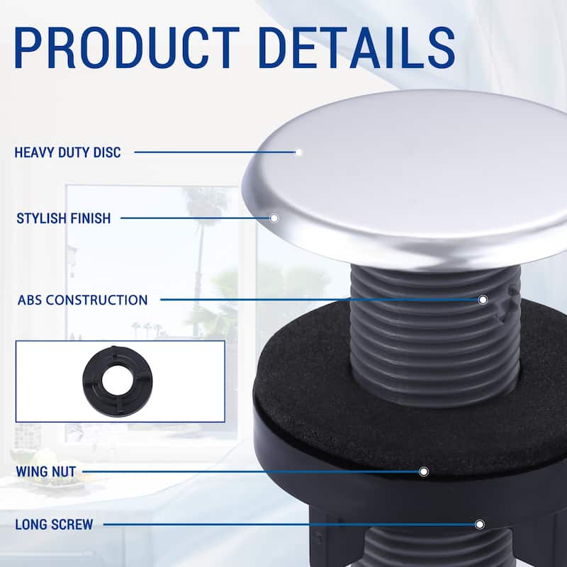 WOWOW 1-3/4 in.Kitchen Sink Hole Cover in Modern