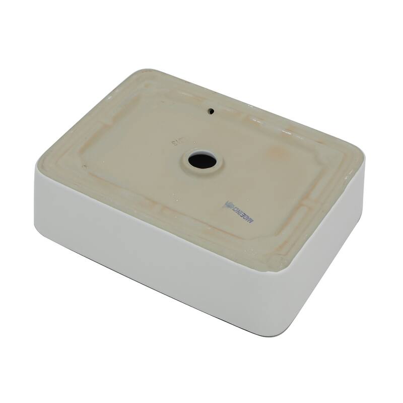 16x12 Inch Ceramic Rectangular Vessel Bathroom Sink