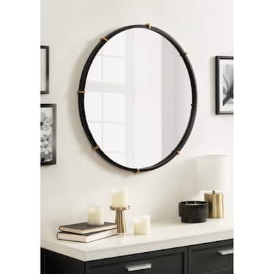 Kate and Laurel Venturi Round Metal Mirror - 27" Diameter