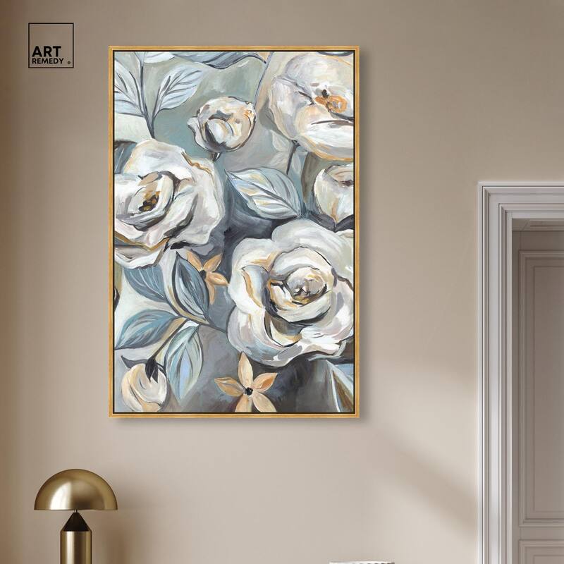 Grey Delight Canvas by Art Remedy