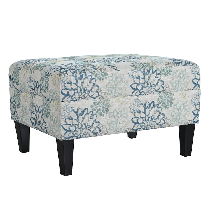 Tiernan Tufted Fabric Ottoman by Christopher Knight Home