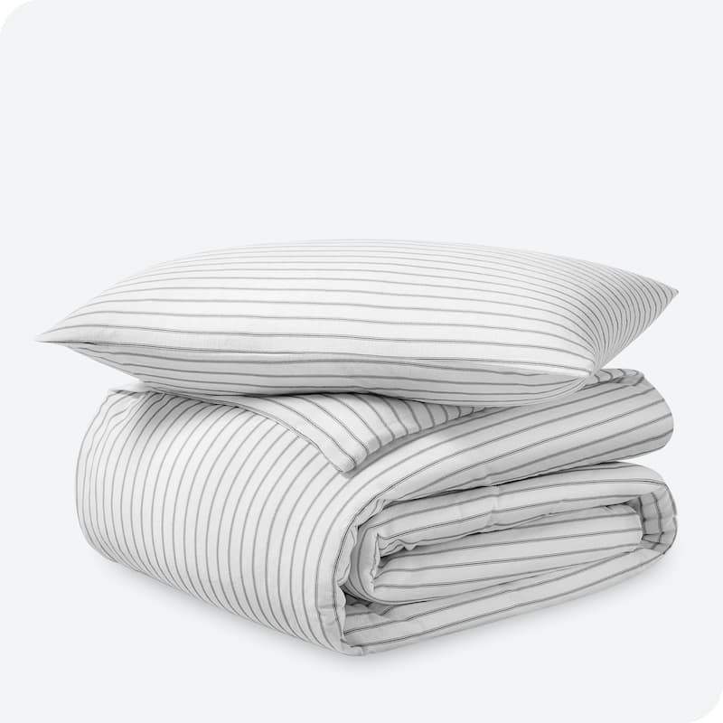 Bare Home Cotton Flannel Duvet Cover and Sham Set