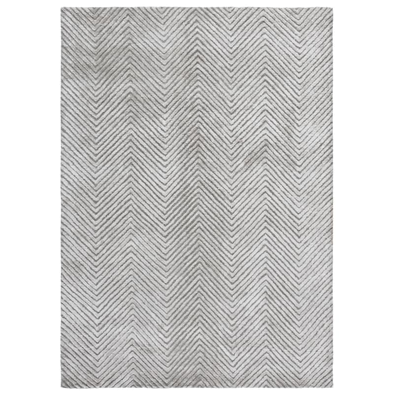 SAFAVIEH Handmade Glamour Verjinia Wool Rug - 6' Square - Silver