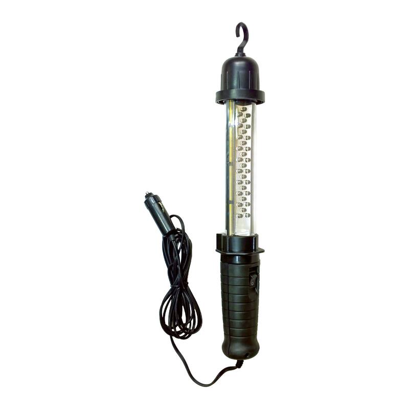 Koolatron 12V Portable Hanging LED Work Light w/ 10 Ft (3 m) Cord, Black, Handsfree Lantern