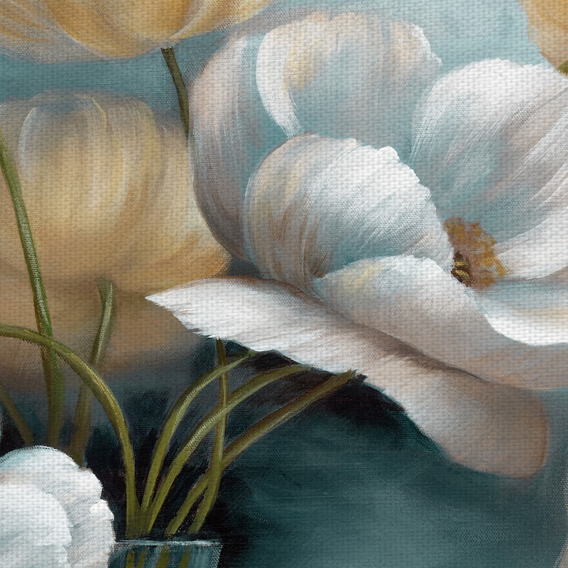 Scent of Summer Teal by Nan Canvas Art Print