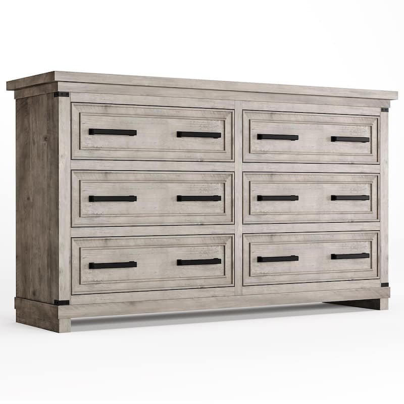 Farmhouse 6/8 Drawer Dresser for Bedroom, Rustic Wood Chest of Drawers