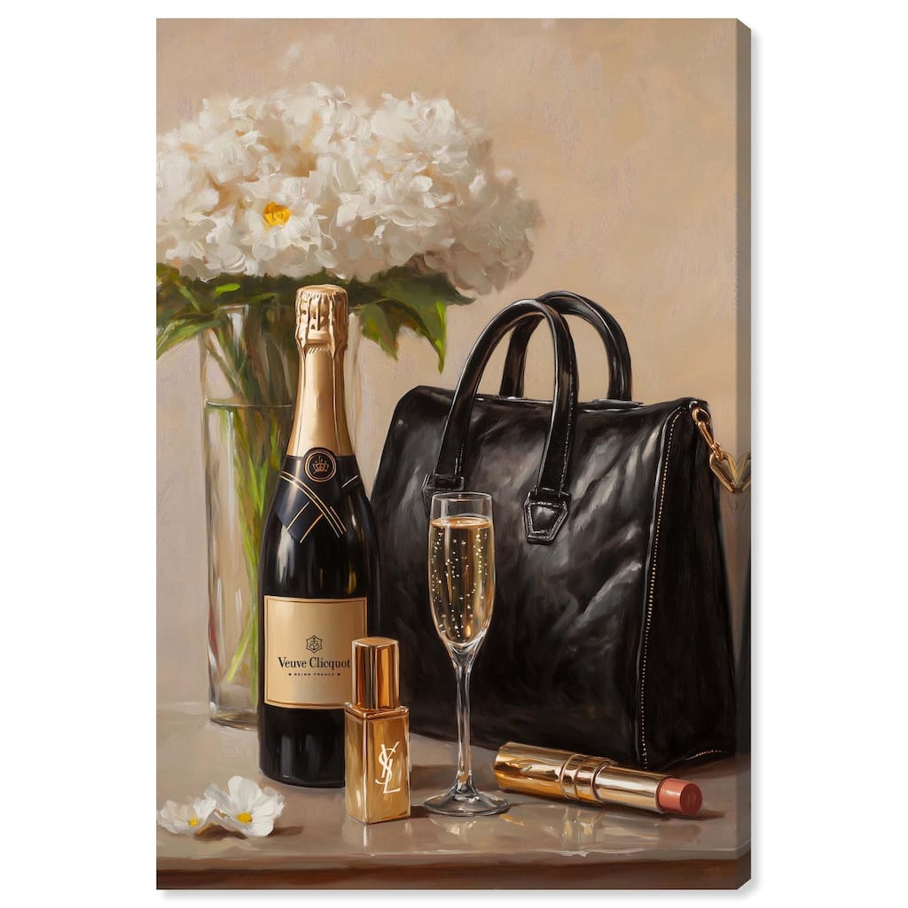 Cheers to Lovely Glam Canvas by Art Remedy, Gallery Wrapped
