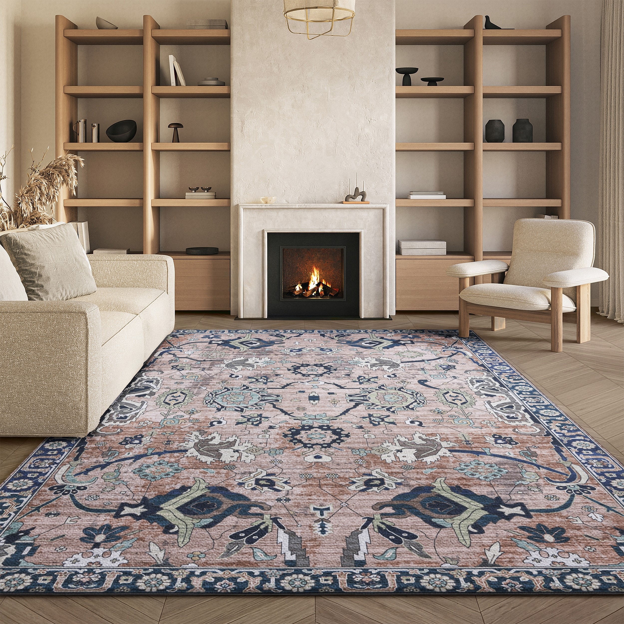SAFAVIEH Tucson Easter Transitional Machine Washable Rug