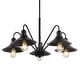 preview thumbnail 5 of 13, Cole 27" 5-Light Metal Farmhouse Industrial LED Chandelier, Oil Rubbed Bronze by JONATHAN Y