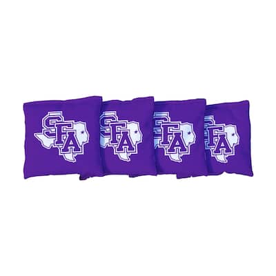 Stephen F. Austin State University Lumberjacks Purple Cornhole Bags