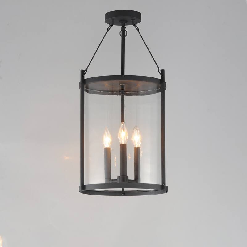 Maxim 30069 Belfry 3 Light 13" Wide Semi-flush Outdoor Ceiling Fixture