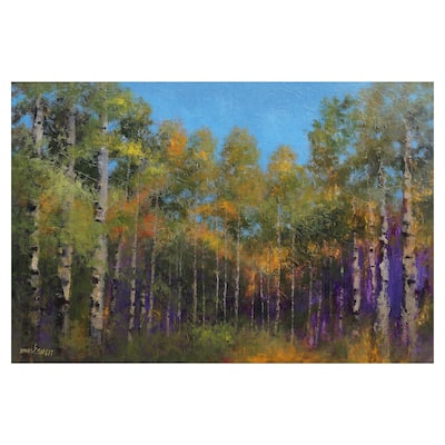 Aspen Autumn by Thomas Stotts Canvas Art Print