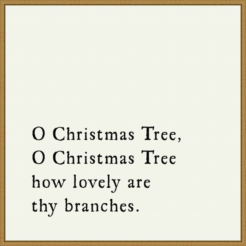 O Christmas Tree by Amanti Art Portfolio Framed Canvas Wall Art