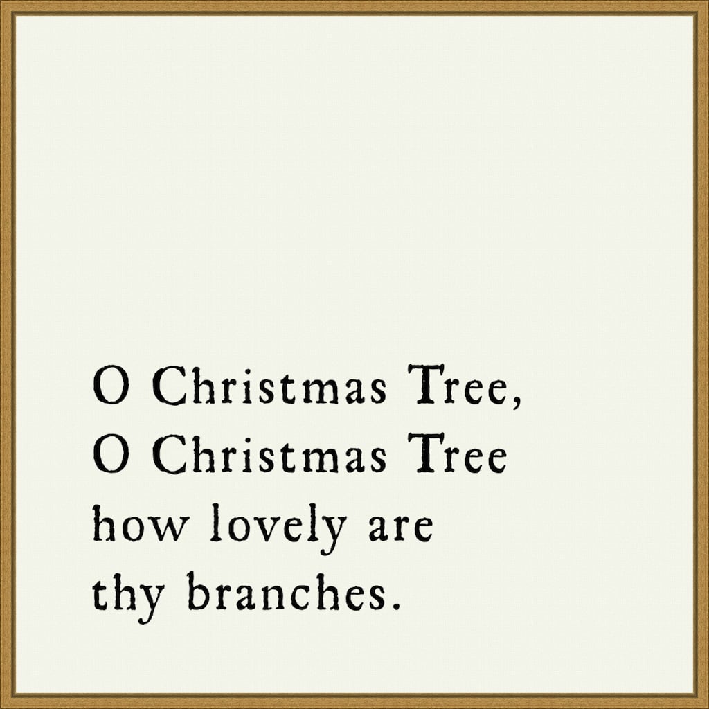 O Christmas Tree by Amanti Art Portfolio Framed Canvas Wall Art
