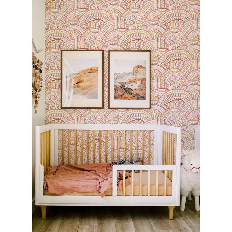 NuWallpaper Retro Rainbow Multi Warm Peel & Stick Wallpaper