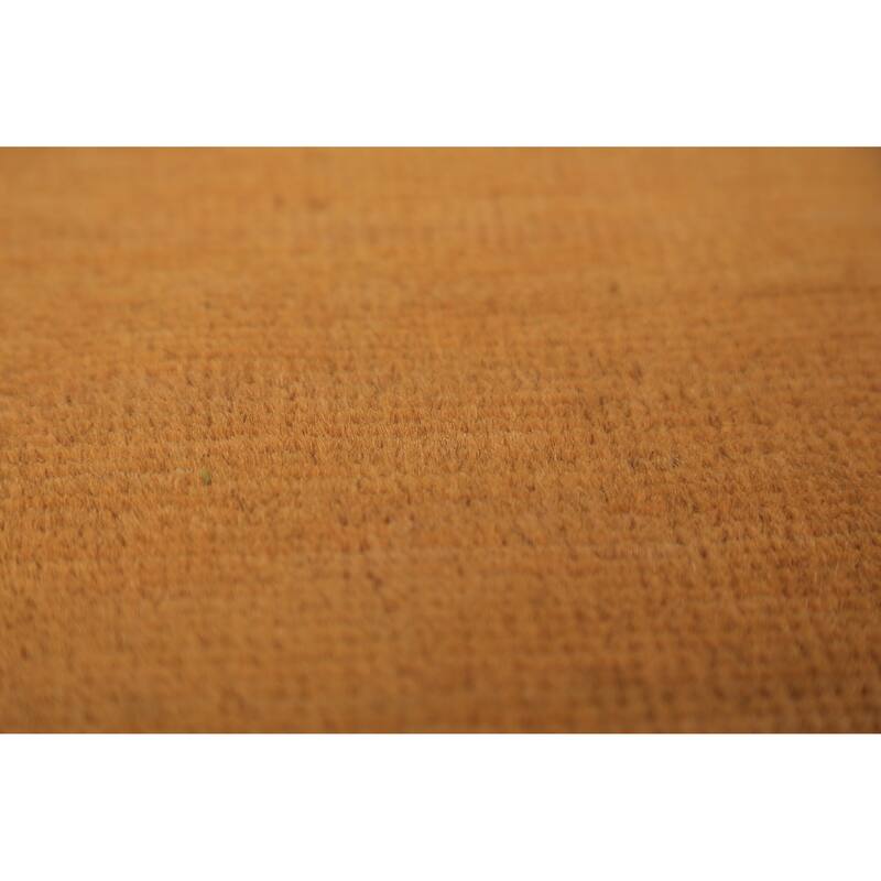 Yellow & Rust Gabbeh Oriental Rug Hand-Knotted Wool Carpet - 2'11" x 5'1"