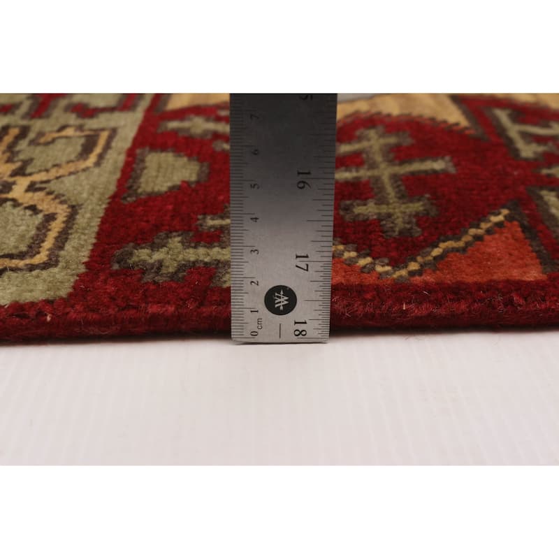 ECARPETGALLERY Hand-knotted Jules Serapi Dark Red Wool Rug - 7'8 x 10'2