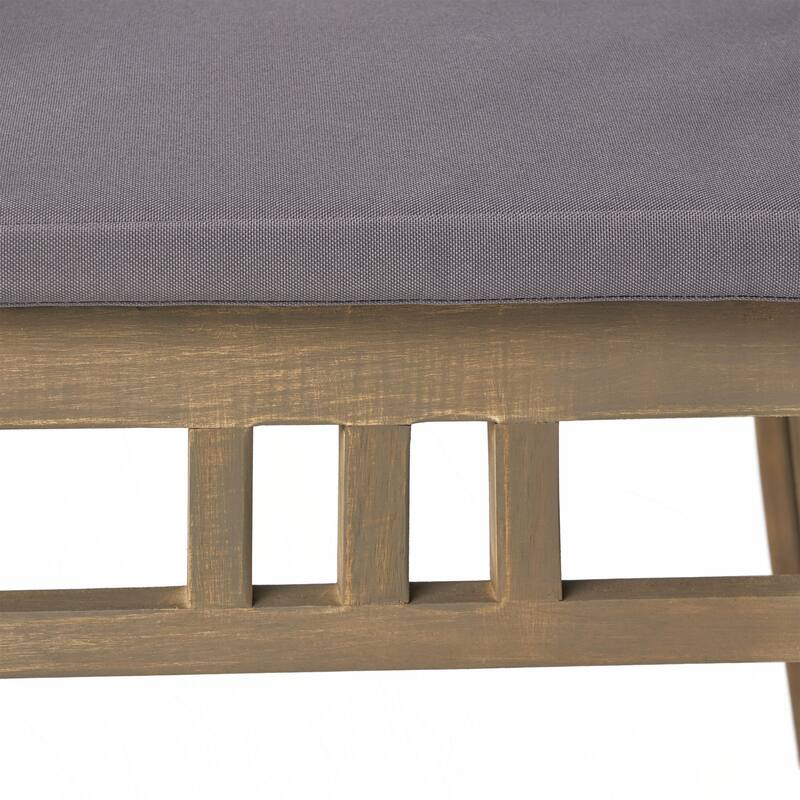 Outdoor Wooden Dining Chairs, Set of 2