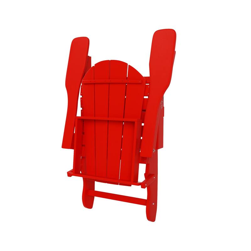 POLYTRENDS Laguna All Weather Poly Outdoor Adirondack Chair - Foldable (Set of 4)