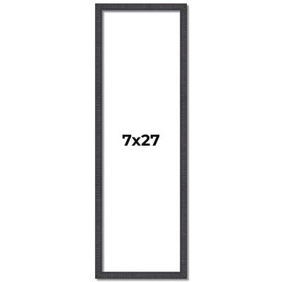 7x27 Frame Brown Solid Wood Picture Frame - Complete Modern Photo