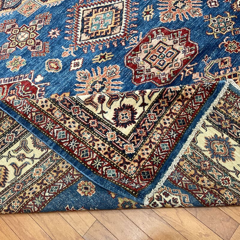 HERAT ORIENTAL Handmade Afghan Super Kazak Wool Rug - 9' x 12'2"