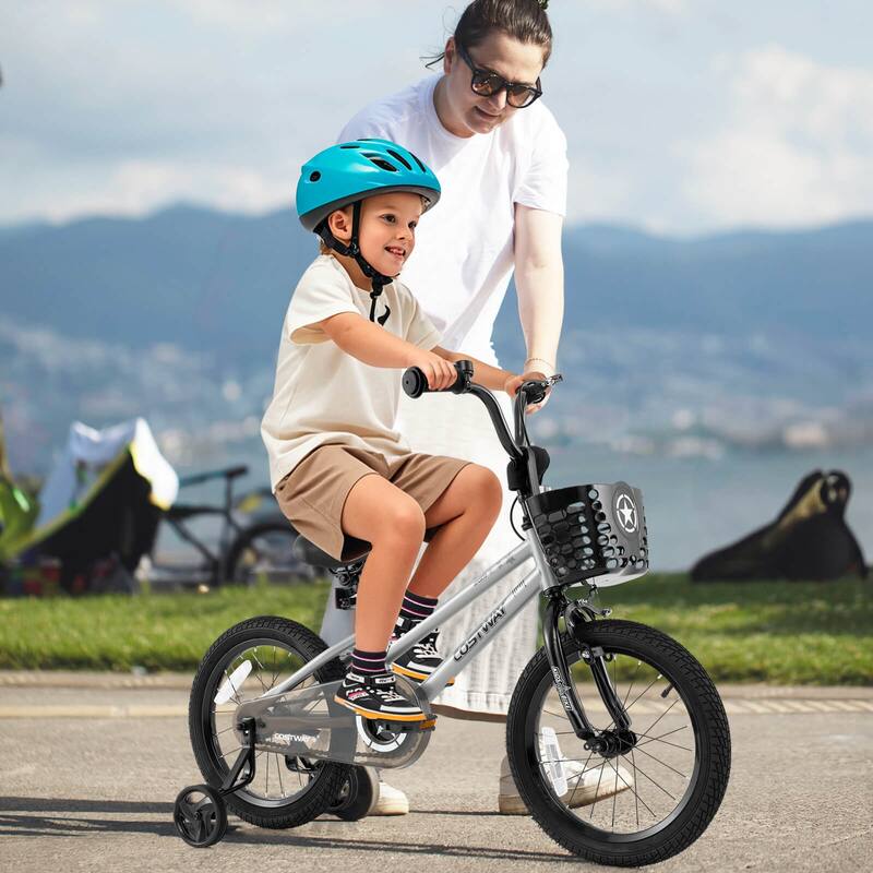Costway 12"/14"/16"/18" Kid’s Bike with Training Wheels Adjustable - See Details