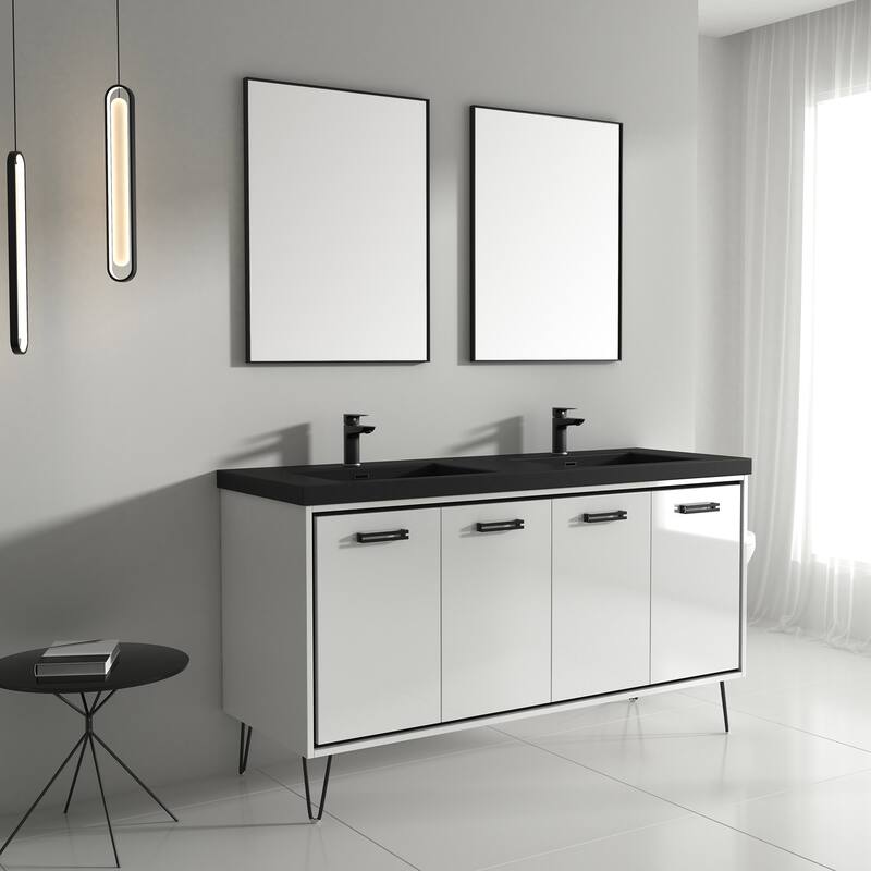 Mitchell 60" Double Bathroom Vanity Set