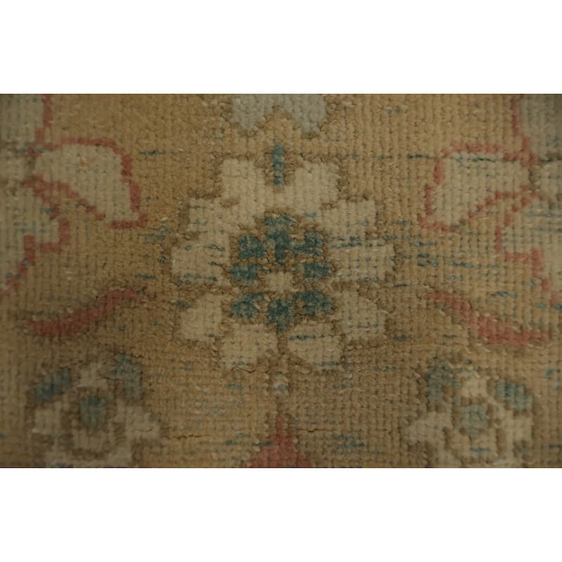 Hand Knotted Oriental 100% Wool Carpet Traditional All-Over Brown Ziegler Area Rug - 3' 7'' X 2' 0''