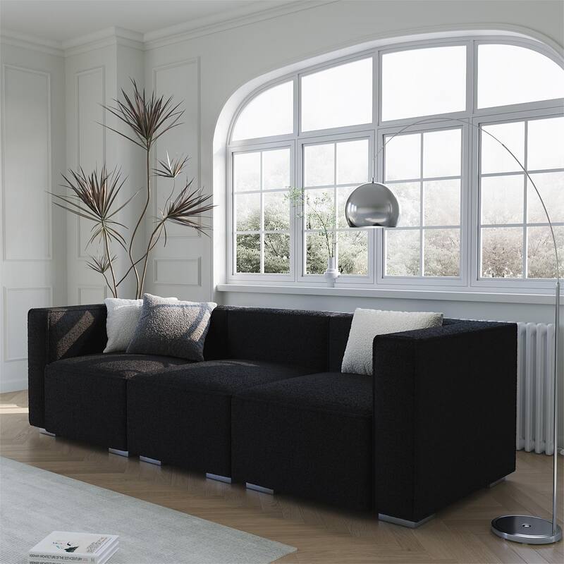 Wayna 3-seater sofa, sofa with solid wood frame, Living Room Sofa - 31.5"*97"*7"