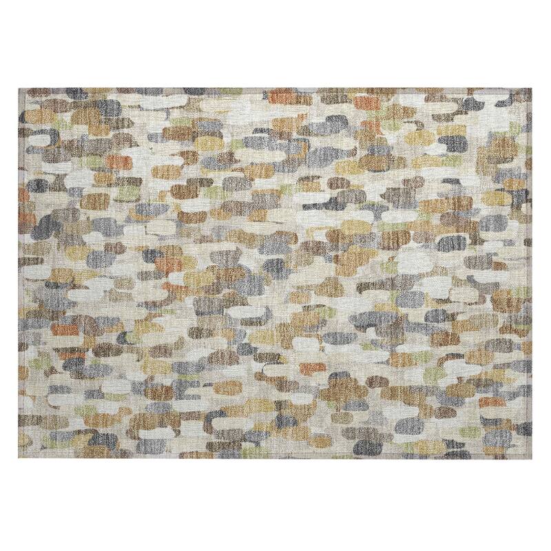 Machine Washable Indoor/ Outdoor Contemporary Drew Chantille Rug