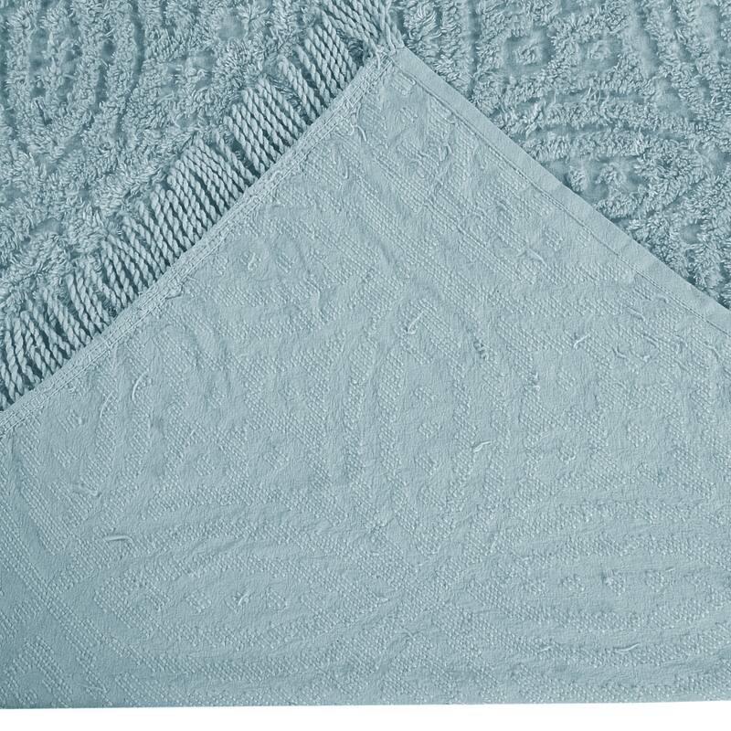 Better Trends Wedding Ring Collection 100% Cotton Tufted Bedspread Set - Loop & Ring Design, Machine Washable & Tumble Dry Safe