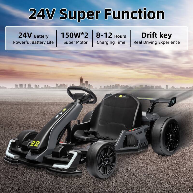 24V Kids Electric Drift Kart Ride on Toy for Kids