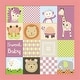 preview thumbnail 1 of 1, Jennifer Nilsson 'Baby Girl Animal Quilt' Framed Art