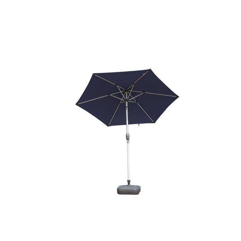 Patio Umbrella, Outdoor Table Umbrella with Crank Handle UV Protection and Waterproof for Garden Patio, Backyard, Pool - Blue