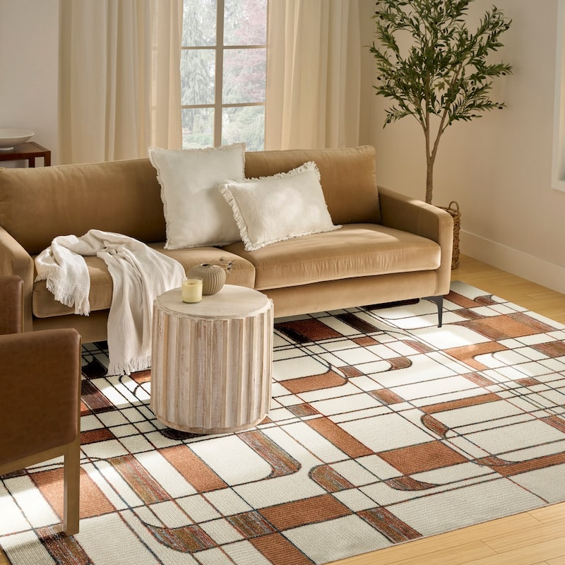 Nourison Nordic Indoor only Abstract Area Rug