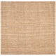 SAFAVIEH Jerneja Handmade Solid Chunky Jute Area Rug - 6' x 6' Square - Natural
