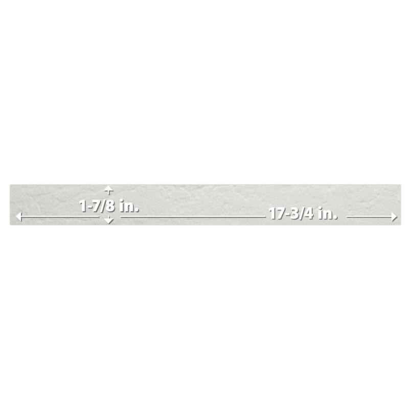 Merola Tile Sedona White 1-7/8" x 17-3/4" Porcelain Floor and Wall Tile