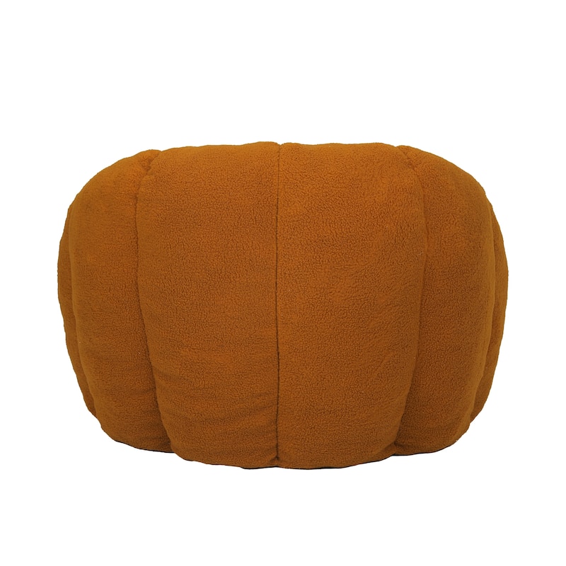Comfortable Bean Bag Chair Orange Sofa Chair with Armrests, Leisure Chair Lounge Chair Upholstered Chair