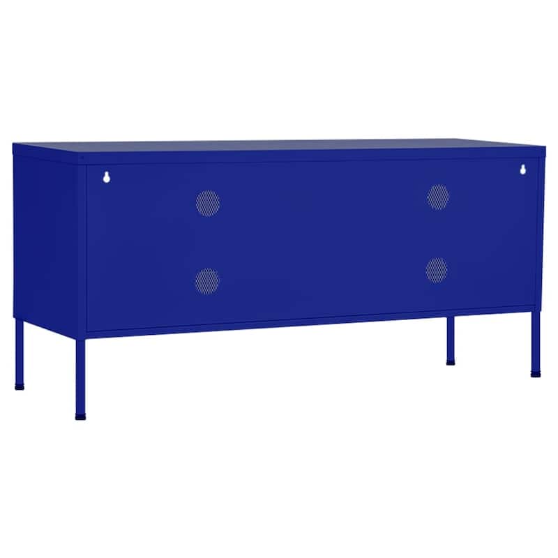 vidaXL TV Stand TV Unit Sideboard Home TV Console Media Unit Cupboard Steel - 41.3" x 13.8" x 19.7"