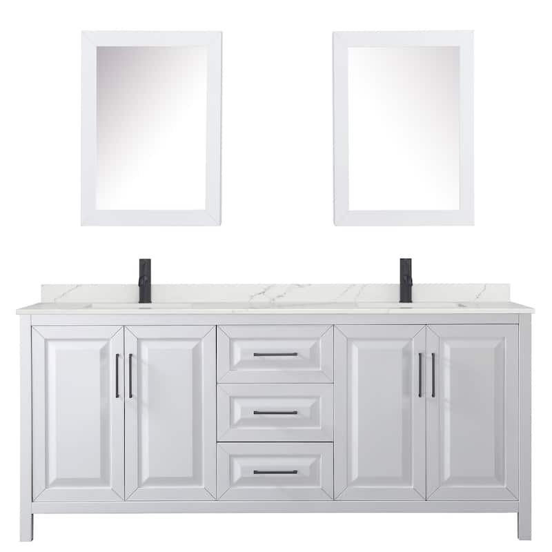 Wyndham Collection WCV252580D-QTZ-UNSMED Daria 80" Free Standing
