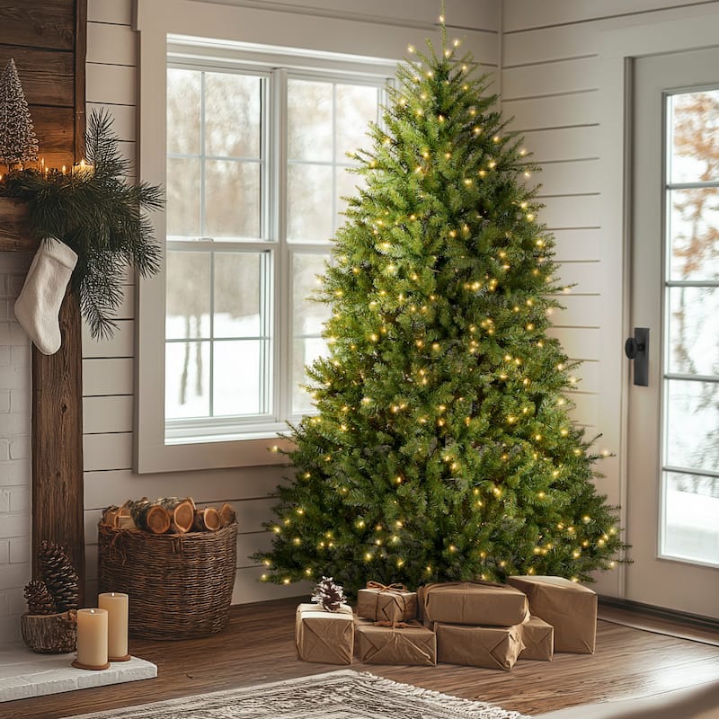 National Tree Company 7 ft. Pre-Lit Dunhill Fir Christmas Tree - 7 Foot