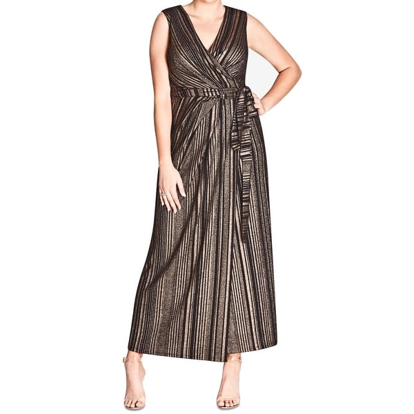 black wrap dress size 22