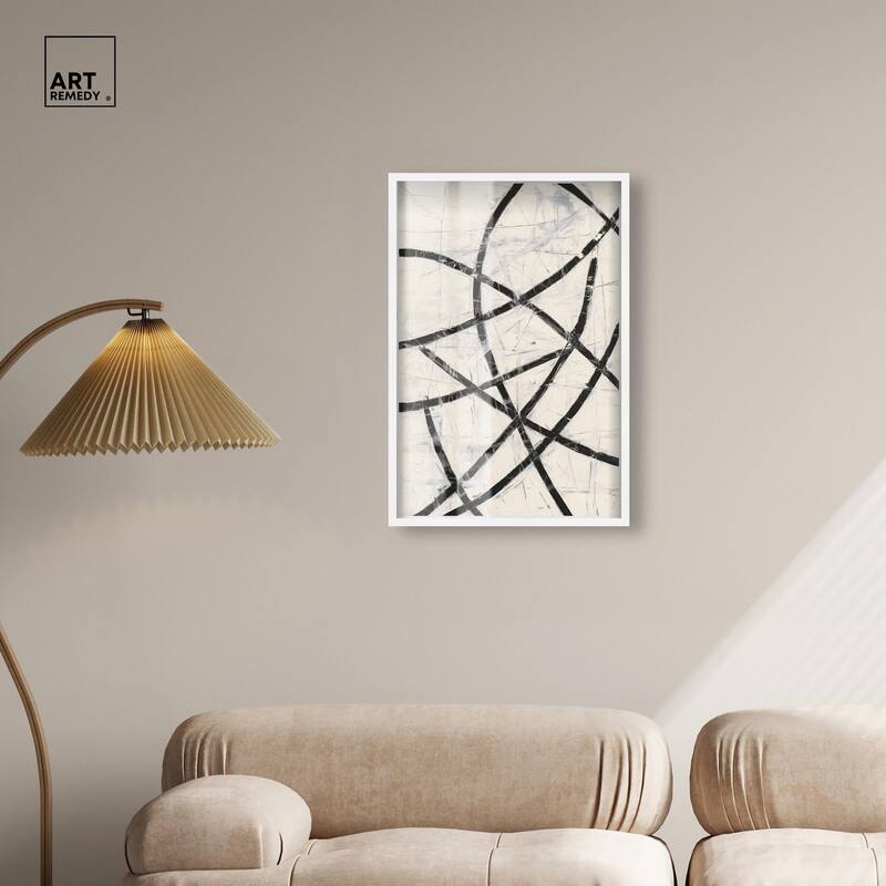 Intersecting Lines I Shadowbox by Art Remedy