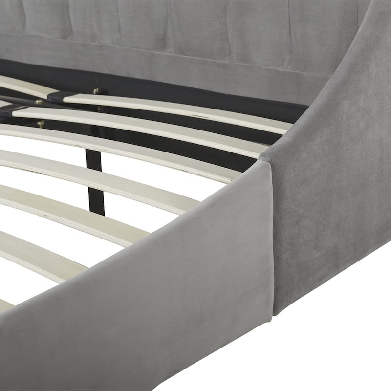 Aspen Vertical Tufted Upholstered Platform Bed