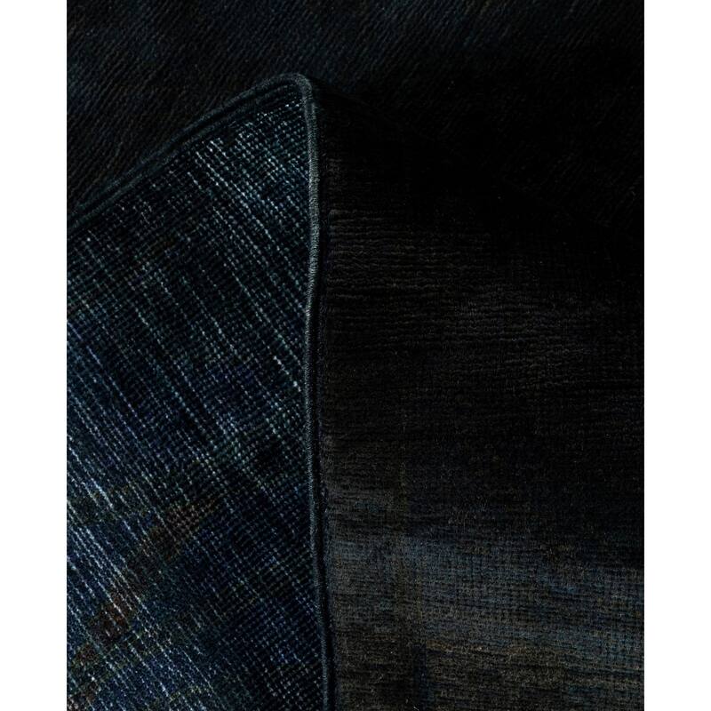 Overdyed One-of-a-Kind Hand-Knotted Area Rug - Black - 6' 3" x 8' 3"