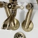 preview thumbnail 35 of 34, Kingston Brass Tub Wall Mount Clawfoot Tub Faucet with Hand Shower