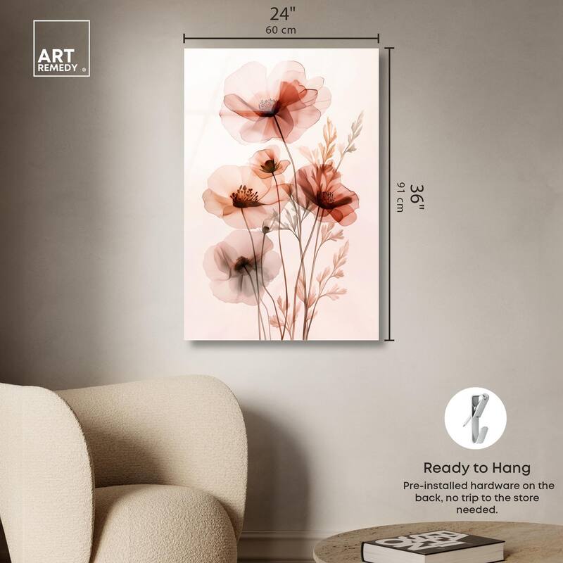 Petal Dye I Acrylic by Art Remedy, Ready to Hang