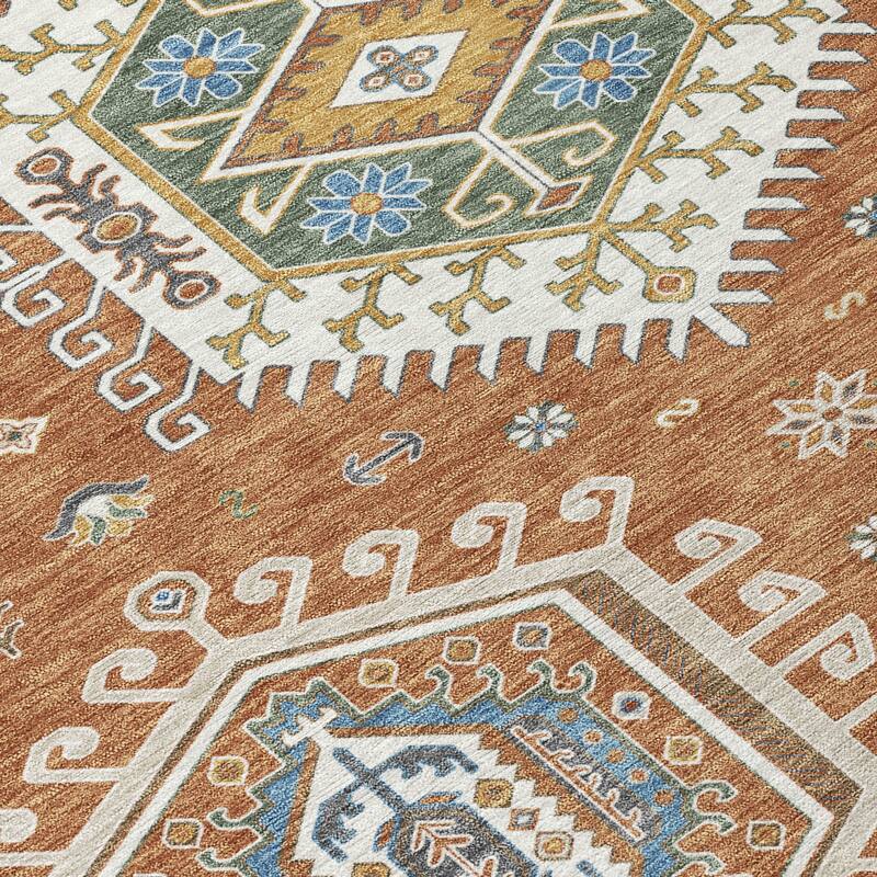 Machine Washable Indoor/ Outdoor Global Akron Chantille Rug