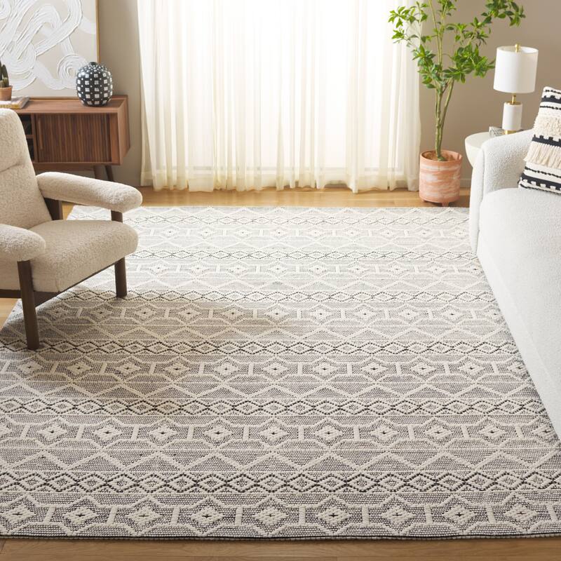 SAFAVIEH Handmade Marbella Vladiana Boho Geometric Wool & Viscose