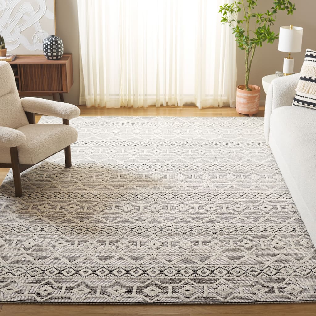 SAFAVIEH Handmade Marbella Vladiana Boho Geometric Wool & Viscose
